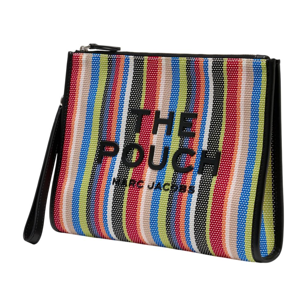 Marc Jacobs Marc Jacobs Striped Canvas Clutch - Multicolor
