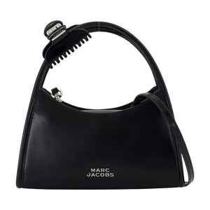 Marc Jacobs Nylon Crossbody Crossbody Claw - Clip Handle Leather Crossbody Bag - Black