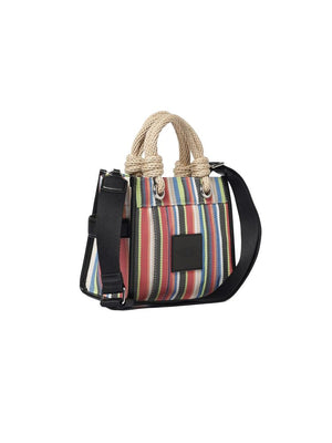Marc Jacobs Crossbody Striped PVC Tote Bag - Multicolor