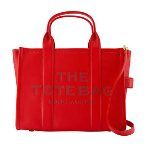 Marc Jacobs Crossbody Structured Cowhide Tote Bag - Red