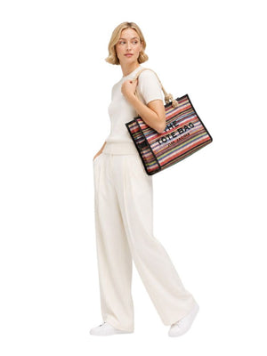 Marc Jacobs Tote Bag Striped Canvas - Multicolor