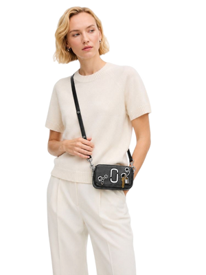 Marc Jacobs Nylon Crossbody Crossbody Leather Crossbody Bag - Black