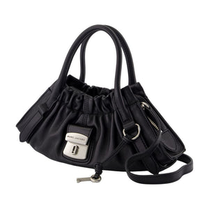 Marc Jacobs Shoulder Bag Gathered Lambskin - Black