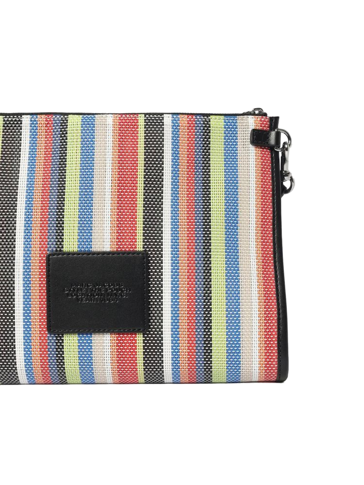 Marc Jacobs Marc Jacobs Striped Canvas Clutch - Multicolor