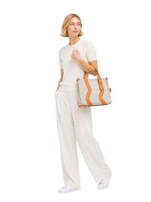 Marc Jacobs Tote Bag Canvas & Leather - Beige