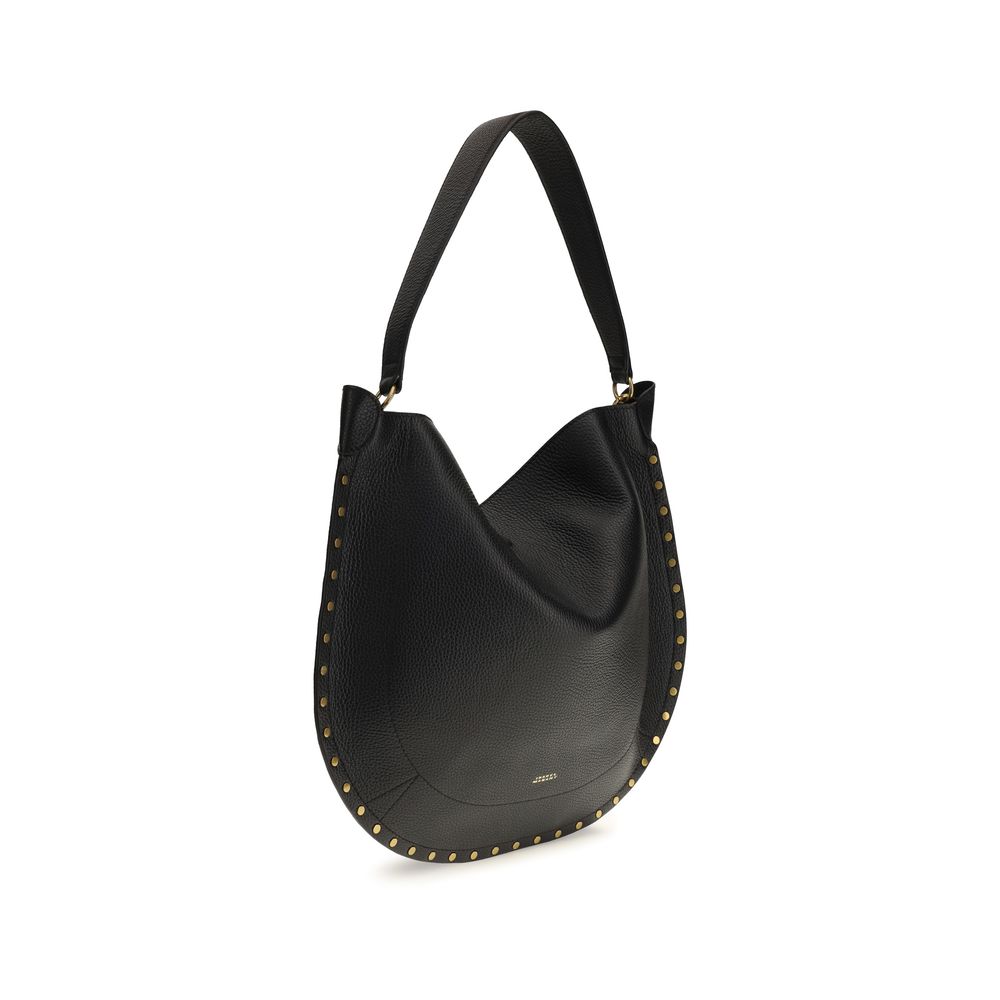 Isabel Marant Isabel Marant Bayia Shoulder Studded Calfskin Shoulder Bag - Black