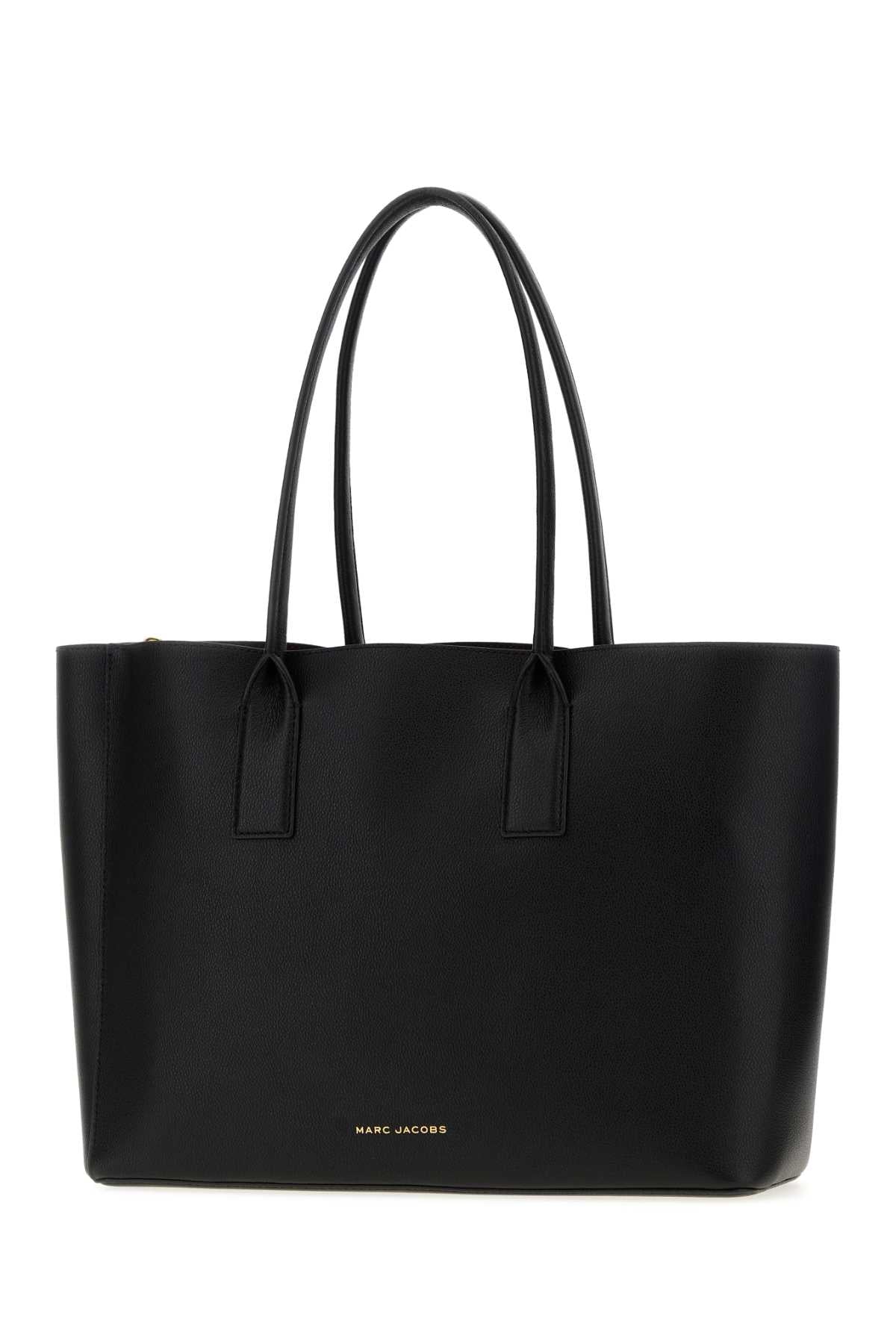 Marc Jacobs Marc Jacobs Babe Top Handle Split Leather with Polyurethane Coating Tote Bag - Black