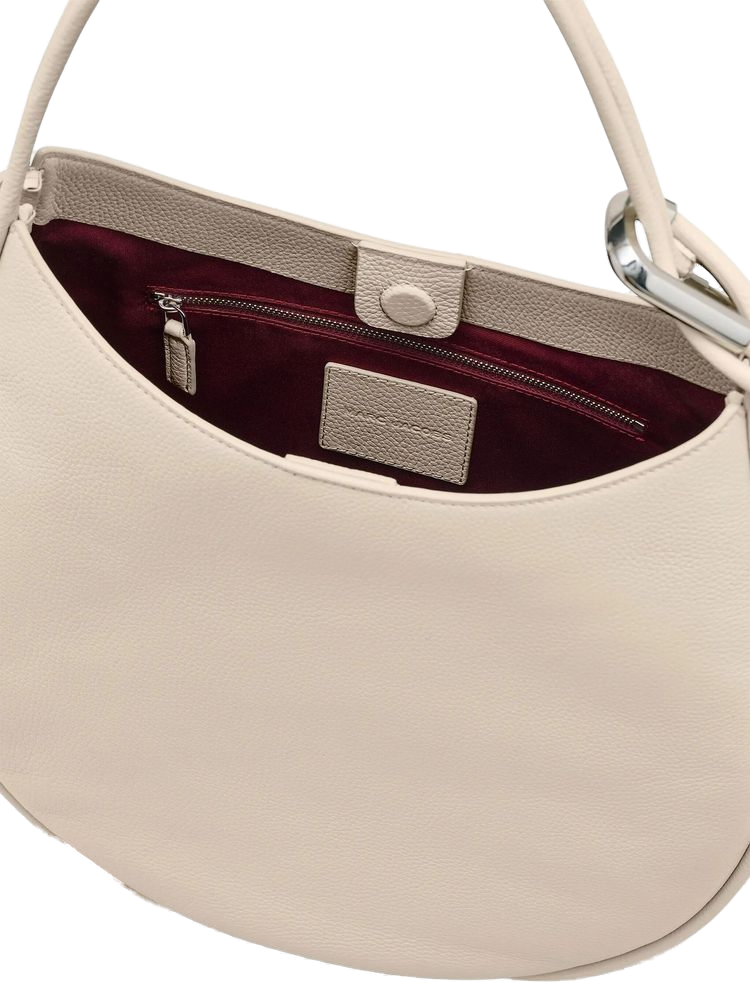 Marc Jacobs Marc Jacobs Babe Top Handle Leather Hobo Bag - White