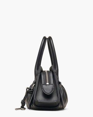 Marc Jacobs Shoulder Bag Gathered Lambskin - Black