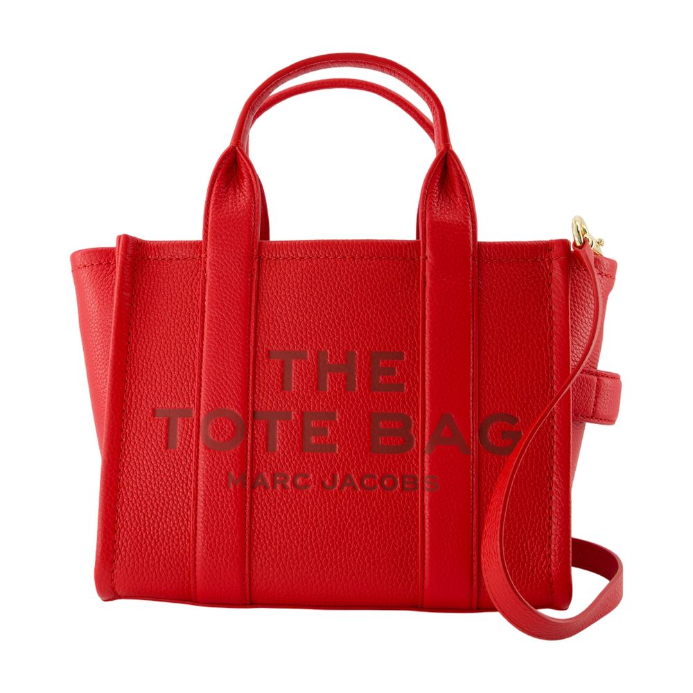 Marc Jacobs Marc Jacobs Crossbody Structured Cowhide Tote Bag - Red