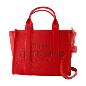 Marc Jacobs Crossbody Structured Cowhide Tote Bag - Red