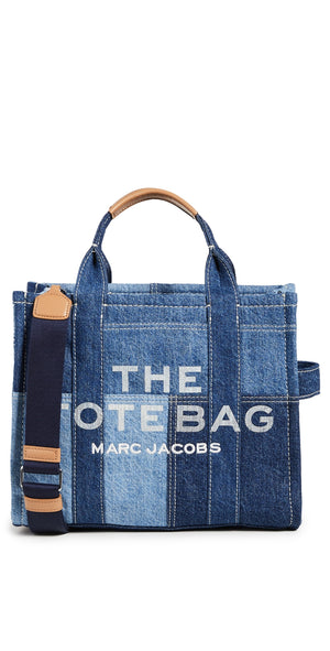 Marc Jacobs Tote Bag Medium The Denim Medium Tote Bag in Blue Denim