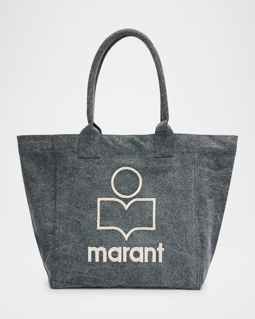 Isabel Marant Yenky Small Washed Canvas Tote Bag