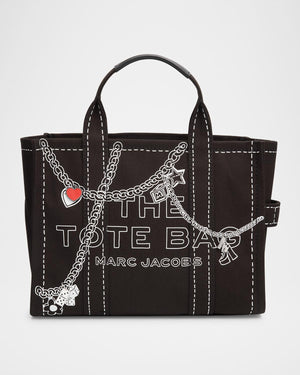 Marc Jacobs Tote Bag The Medium Trompe L & apos;oeil Canvas