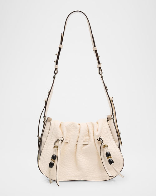 Isabel Marant Bolton Shoulder Bolton Ruched Flap Leather Shoulder Bag