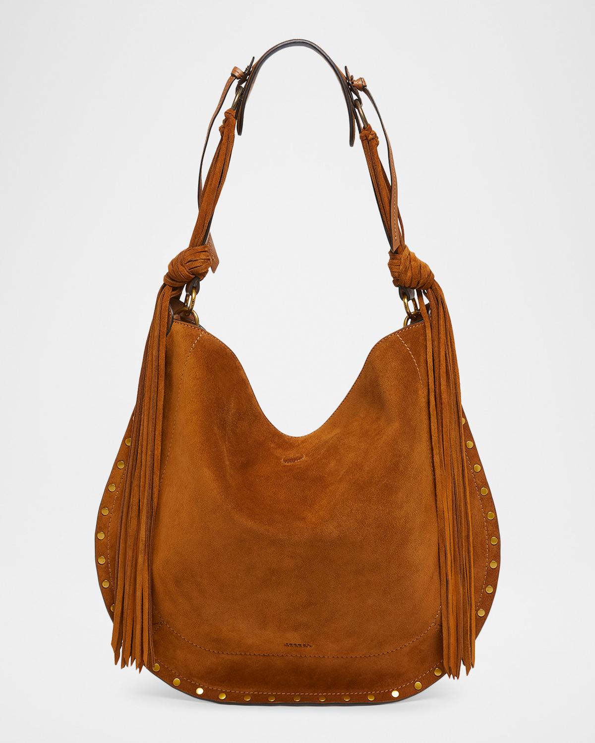 Isabel Marant Isabel Marant Oskan Studded Suede Hobo Bag