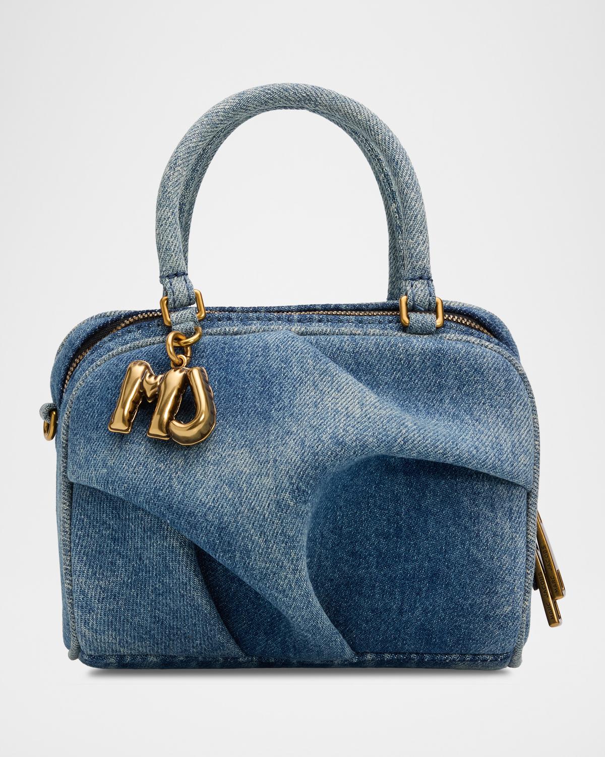 Marc Jacobs Marc Jacobs Wave Mini The Denim Mini Wave Top-Handle Bag