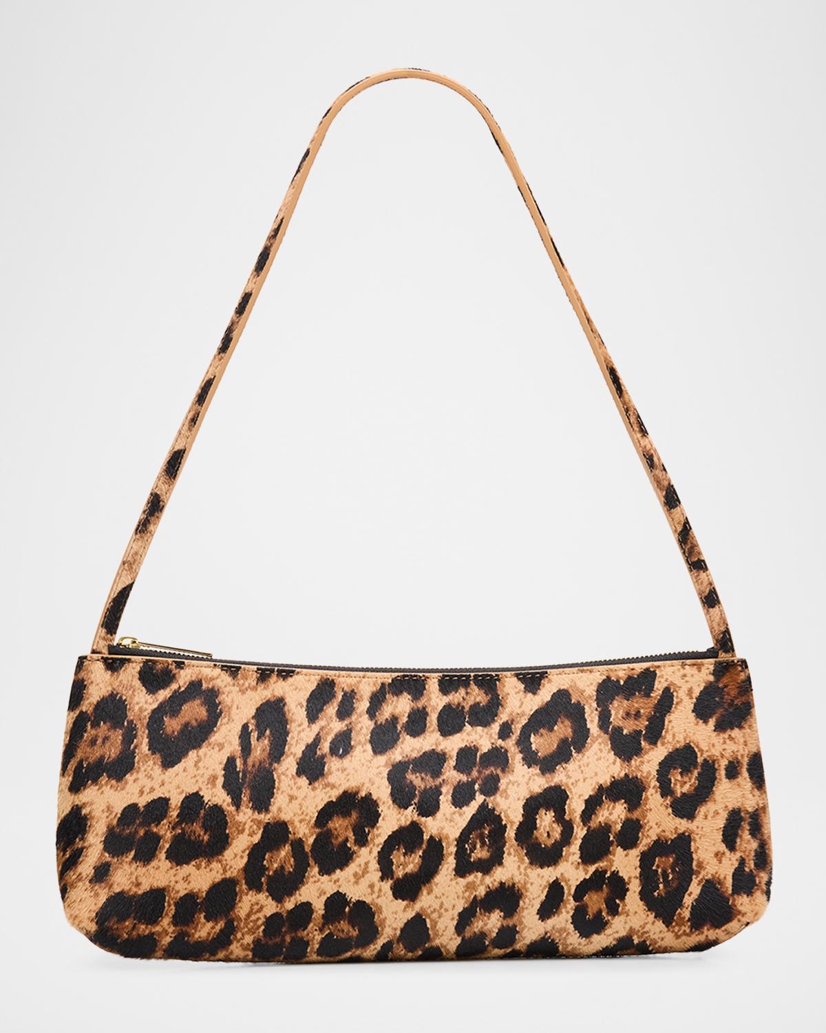 Mansur Gavriel Mansur Gavriel Gaia Baguette Gaia Leopard Calf Hair Baguette Shoulder Bag