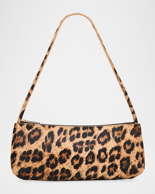 Mansur Gavriel Gaia Baguette Gaia Leopard Calf Hair Baguette Shoulder Bag