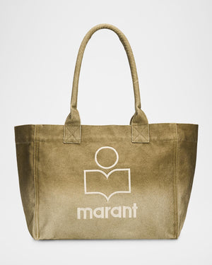 Isabel Marant Yenky Zip Canvas Cotton Tote Bag