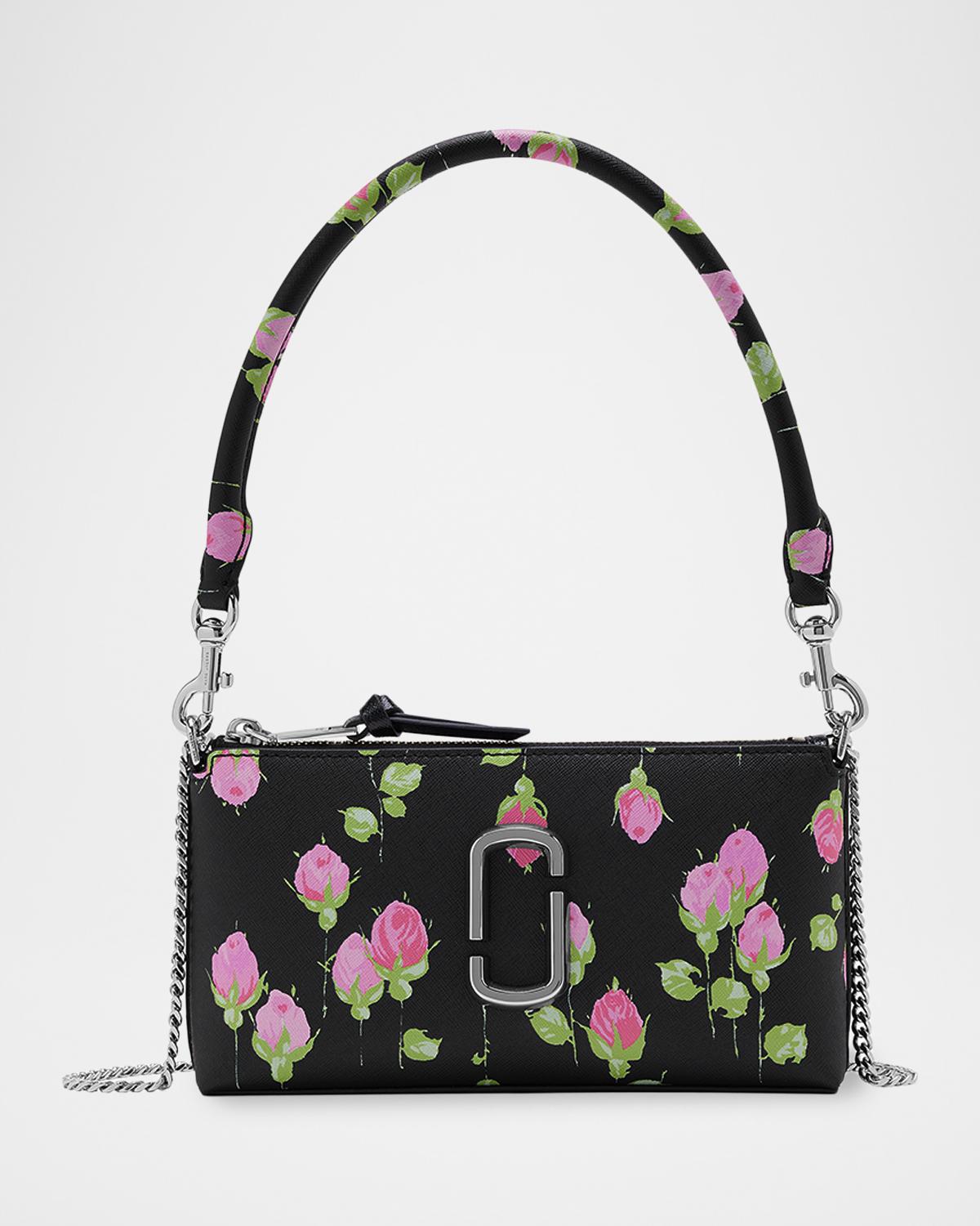 Marc Jacobs Marc Jacobs Shoulder Bag The Pochette Snapshot Floral Convertible Leather