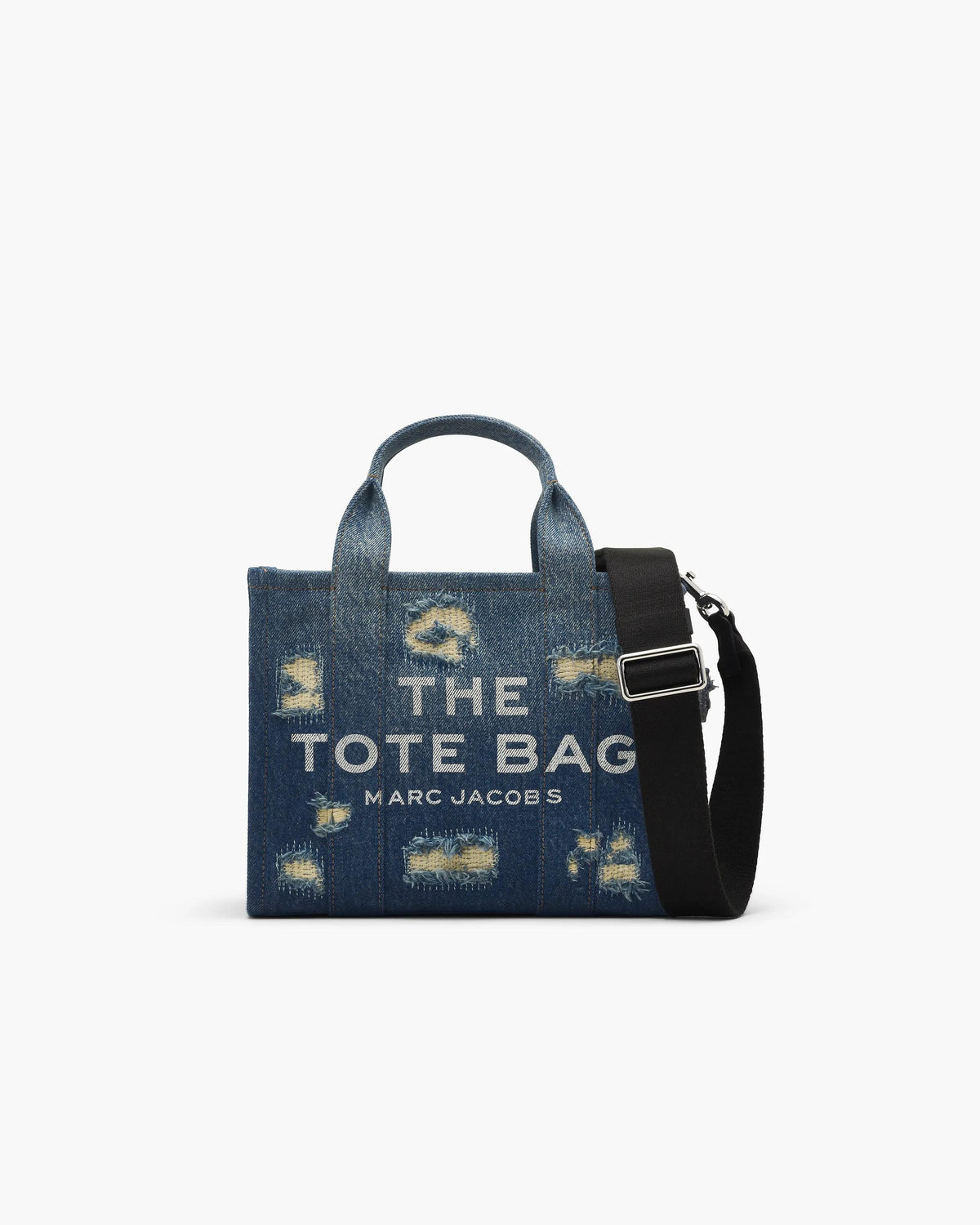 Marc Jacobs Marc Jacobs Tote Bag Small The Rip And Repair Denim Small Tote Bag in Punk Indigo