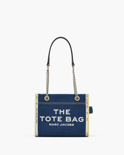 Marc Jacobs Babe Small Tote The Denim Chain Small Tote Bag in Dark Wash