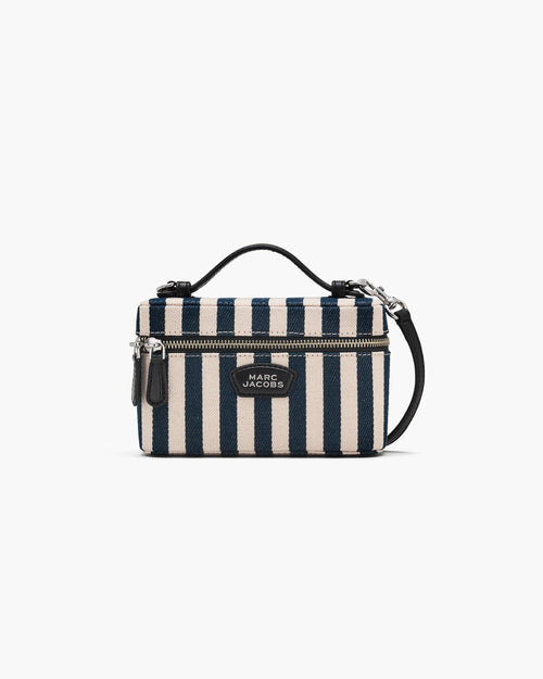 Marc Jacobs Everyday Vanity The Stripe Canvas Bag in Blue Sea Multi