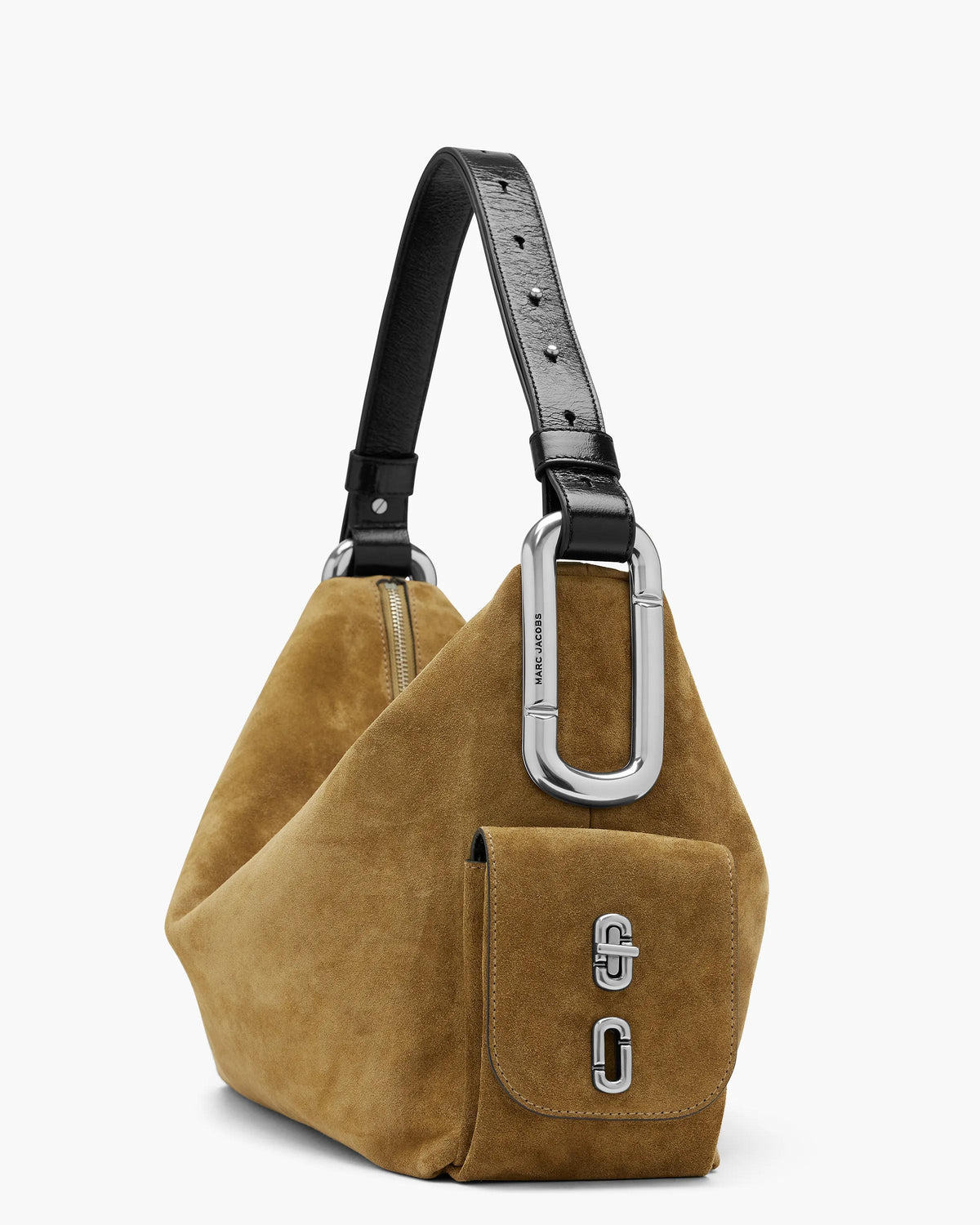 Marc Jacobs Marc Jacobs Scene Large Shoulder Bag In Suede in Hazelnut