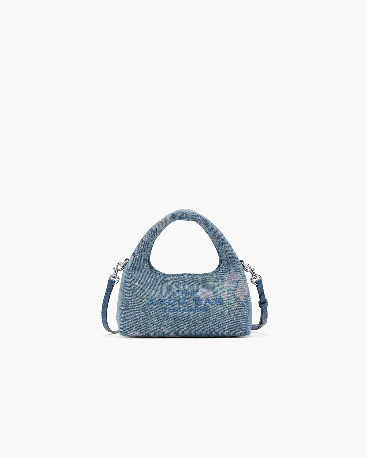 Marc Jacobs Marc Jacobs Sack Bag Micro Crossbody Micro Crossbody Sack Bag In Antique Floral Denim in Indigo Multi