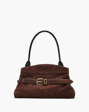Marc Jacobs Dakota Satchel The Suede Bag in Dark Brown