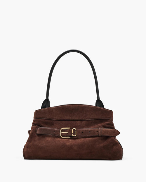 Marc Jacobs Dakota Satchel The Suede Bag in Dark Brown