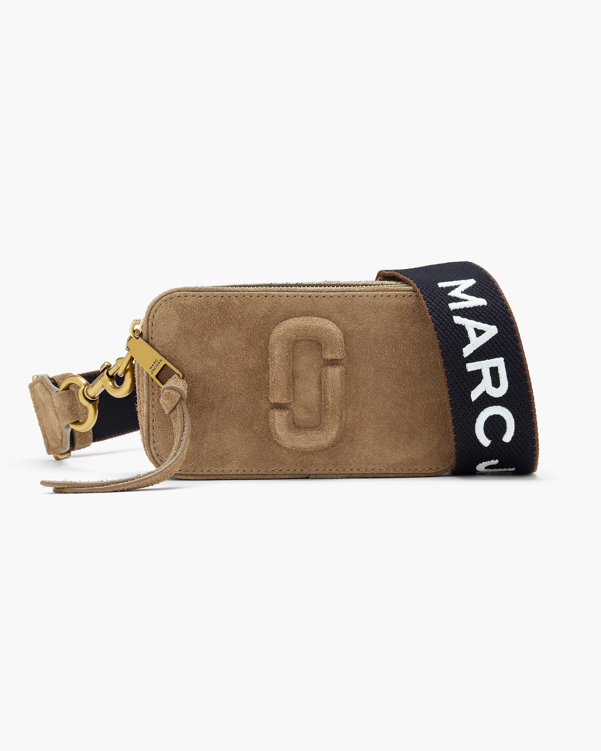 Marc Jacobs Marc Jacobs Snapshot Felted Suede Bag in Hazelnut