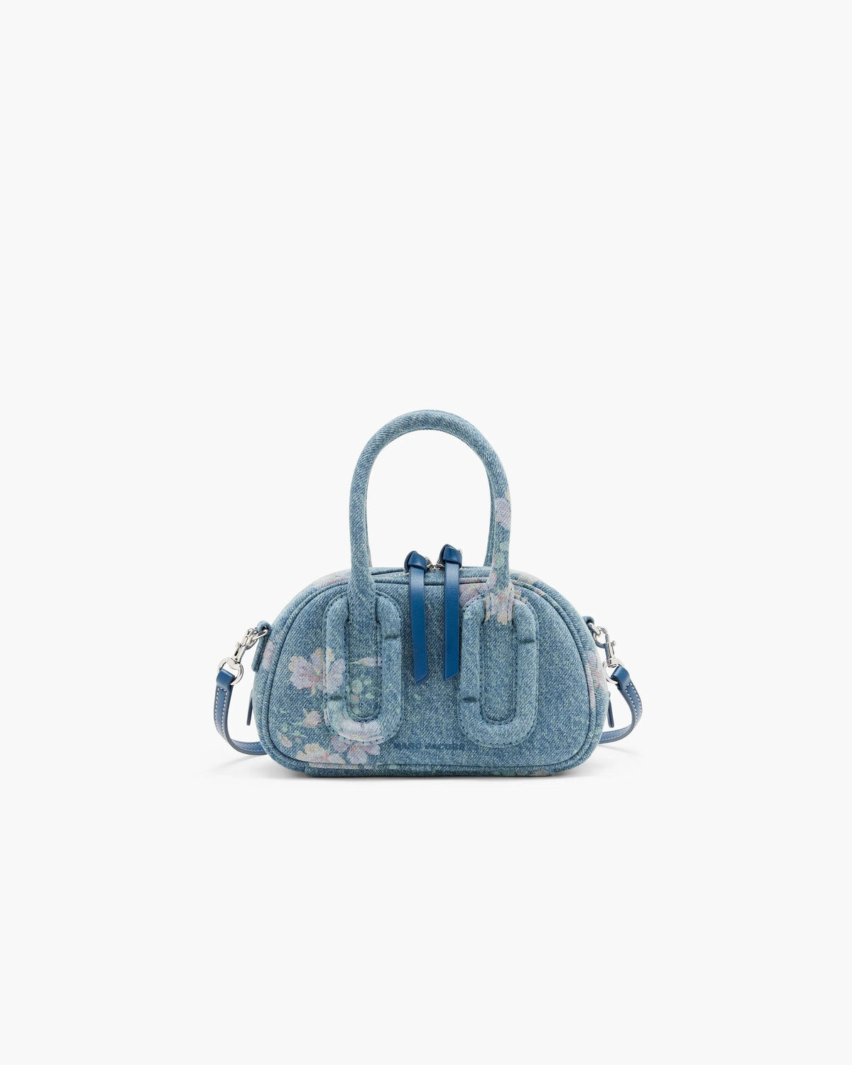 Marc Jacobs Marc Jacobs Babe Mini Top Handle Antique Floral Denim Bag in Indigo Multi