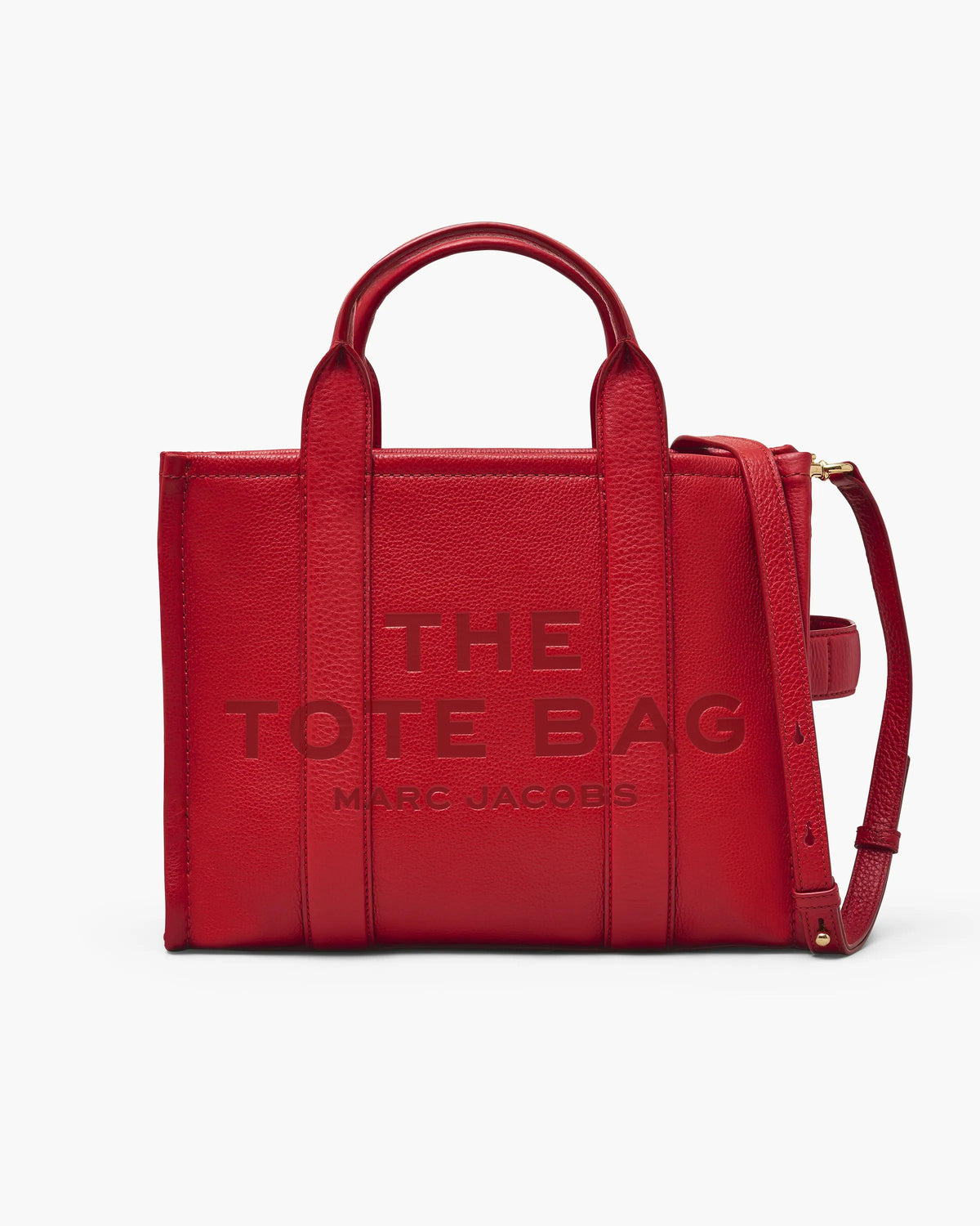 Marc Jacobs Marc Jacobs Tote Bag Medium The Leather Medium Tote Bag in True Red