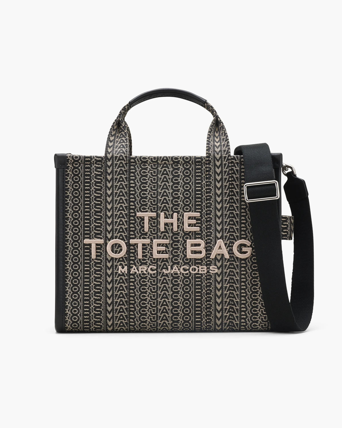 Marc Jacobs Marc Jacobs Tote Bag Medium The Monogram Jacquard Medium Tote Bag in Beige Multi