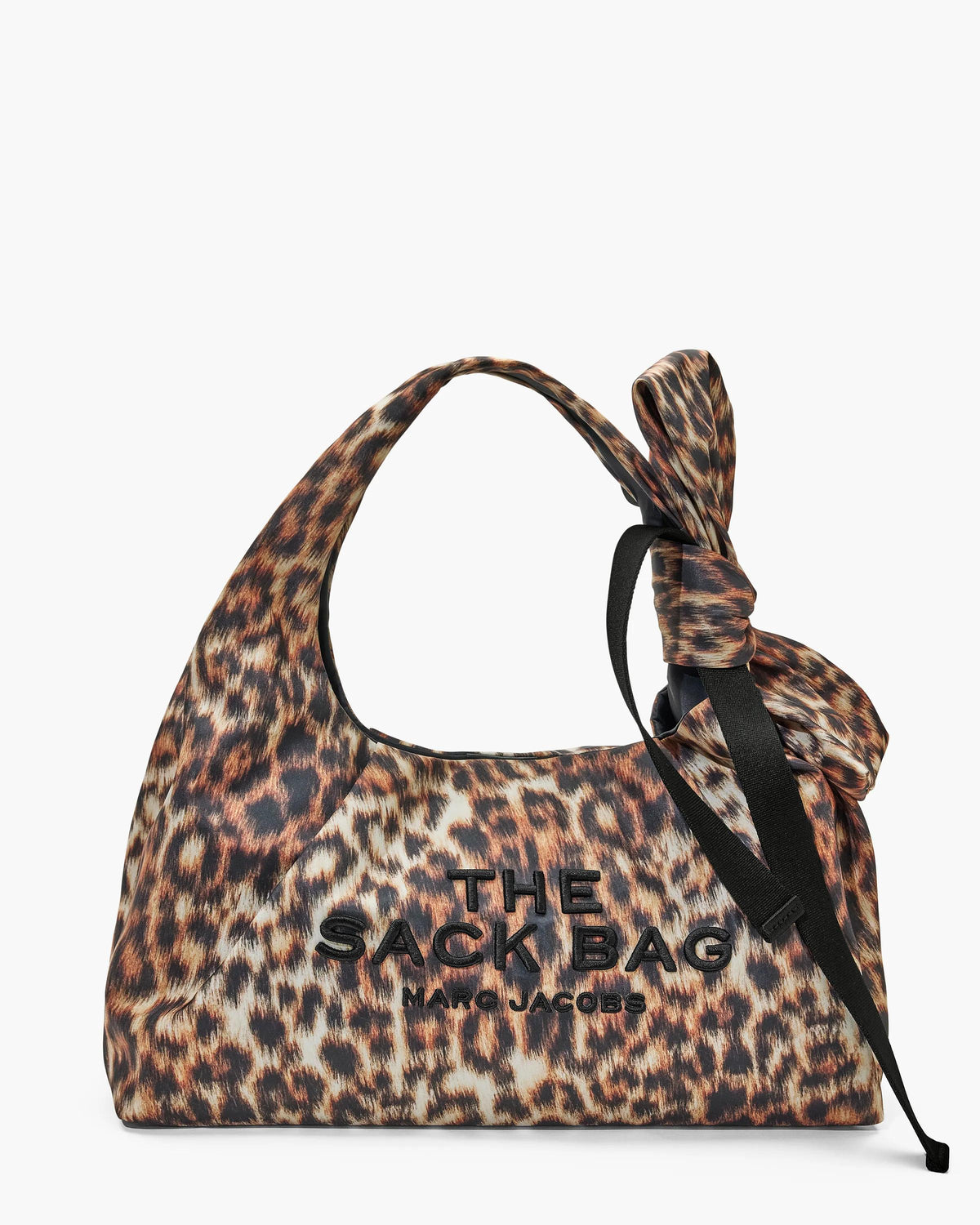 Marc Jacobs Marc Jacobs Sack Bag Bow In Leopard Nylon in Brown Multi