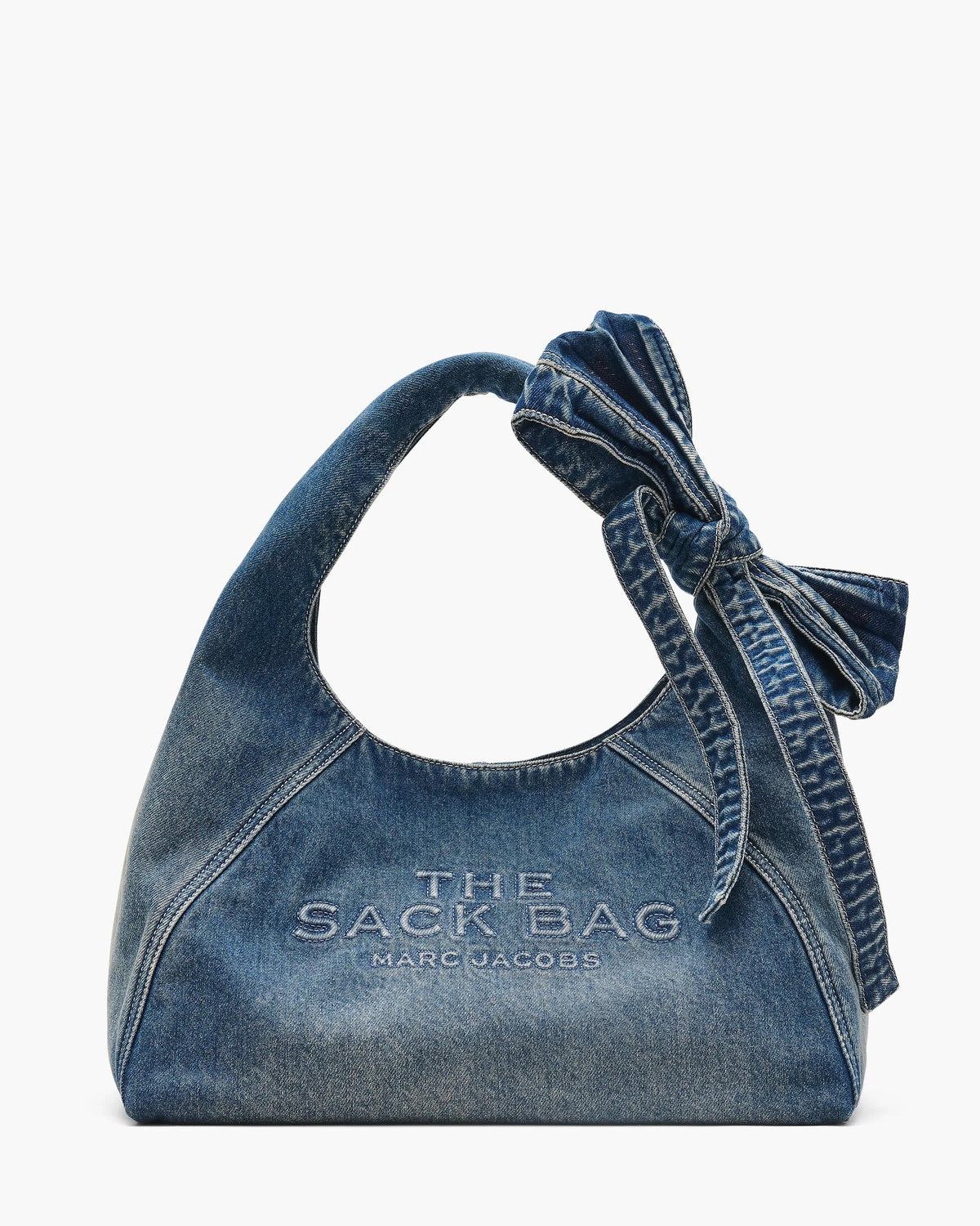 Marc Jacobs Marc Jacobs Sack Bag The Bow Denim in Medium Wash Indigo