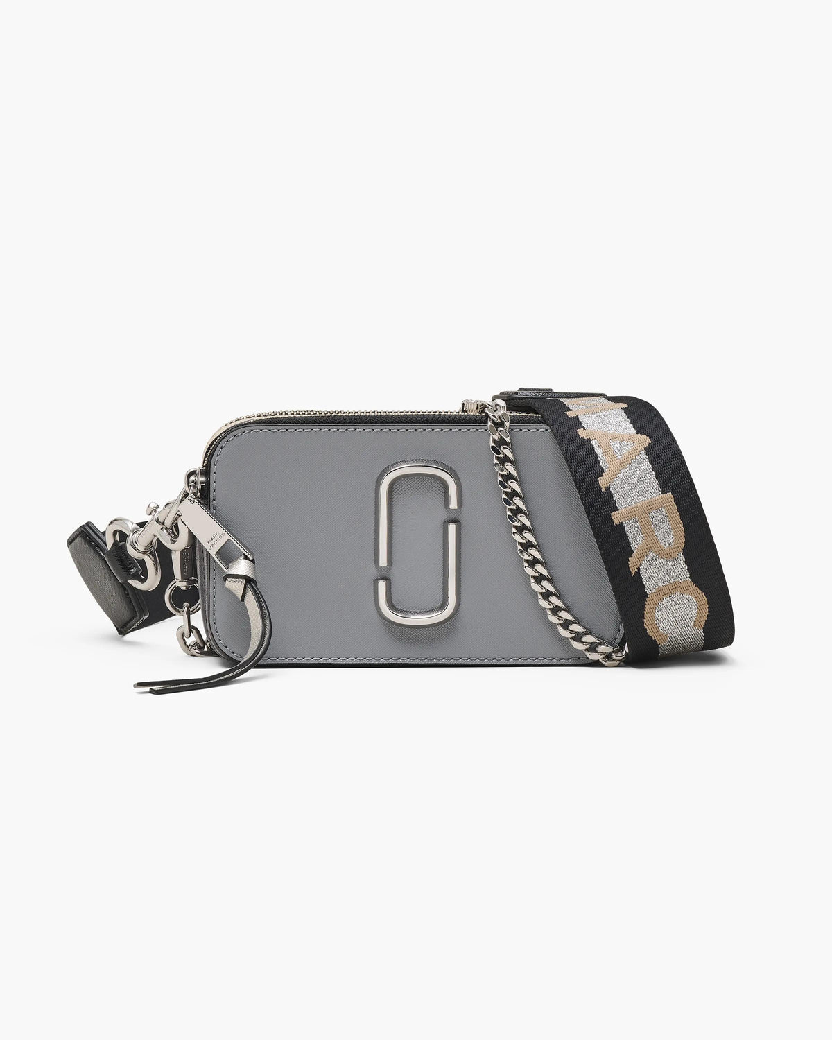 Marc Jacobs Marc Jacobs Snapshot Chain The Colorblock Chain Snapshot Bag in Wolf Grey Multi Stripe
