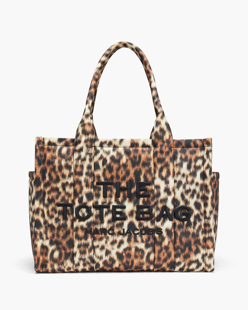 Marc Jacobs Tote Bag Large Large Tote Bag In Leopard Puffy Nylon in Brown Multi