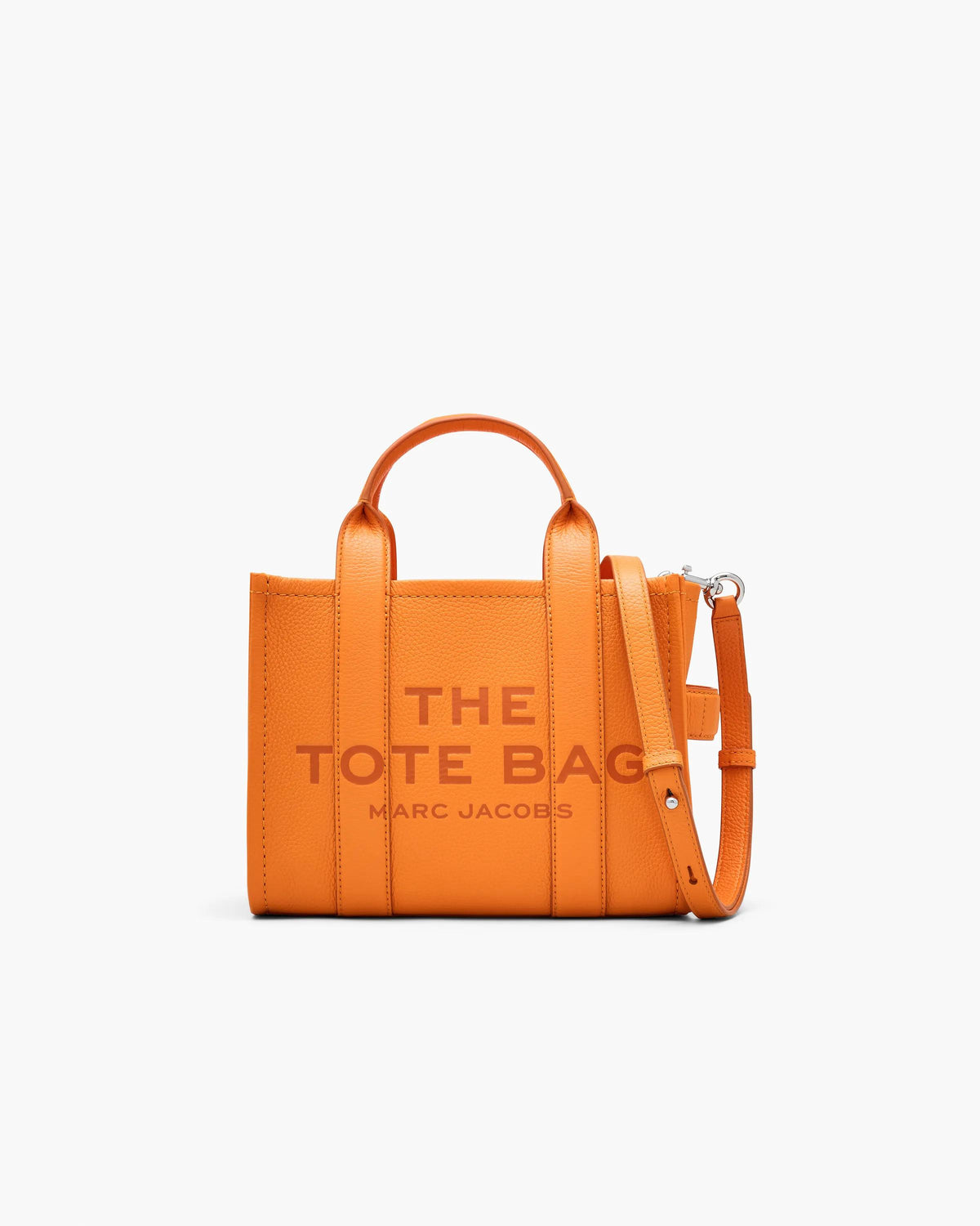 Marc Jacobs Marc Jacobs Tote Bag Small The Leather Small Tote Bag in Tangerine