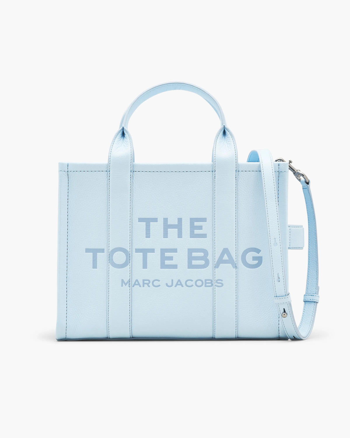 Marc Jacobs Marc Jacobs Tote Bag Medium The Leather Medium Tote Bag in Cloud Blue