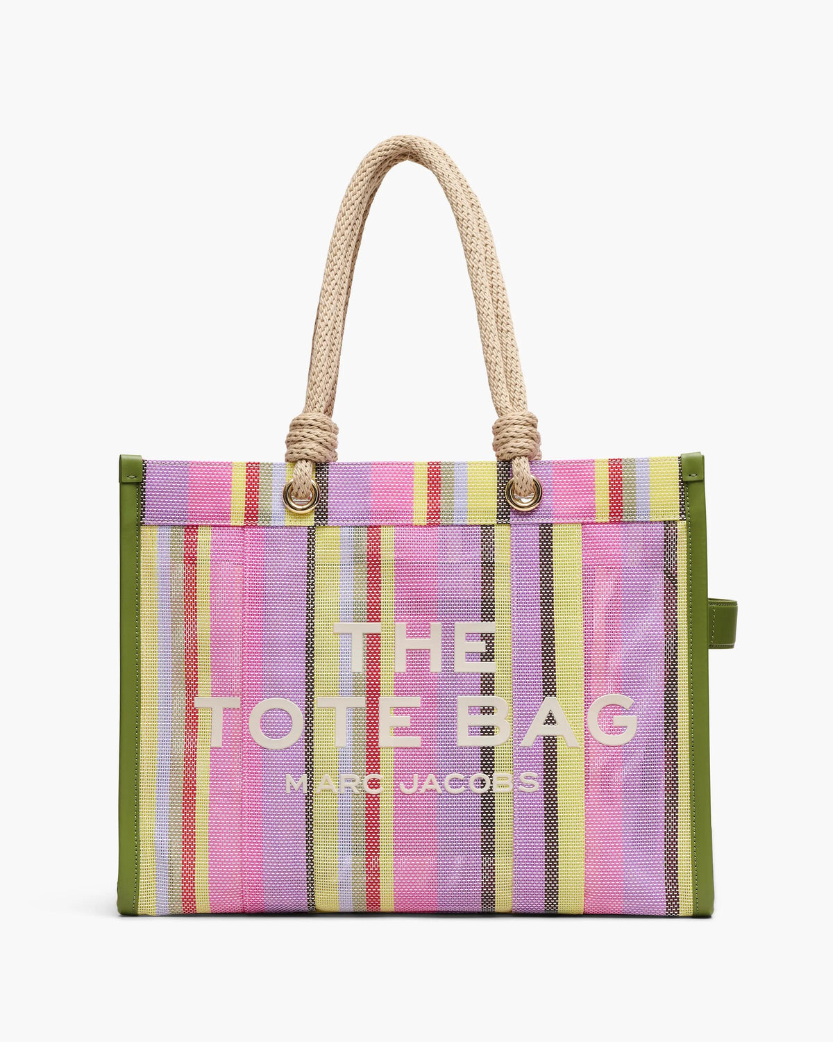 Marc Jacobs Marc Jacobs Tote Bag Large The Stripe Mesh Large Tote Bag in Purple Multi