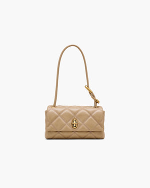 Marc Jacobs Shoulder Bag The Quilted Mini Dual in Camel