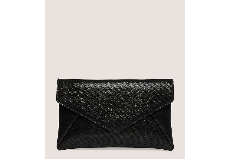 Stuart Weitzman Pochette Loveletter, daim glacé noir sans dimension