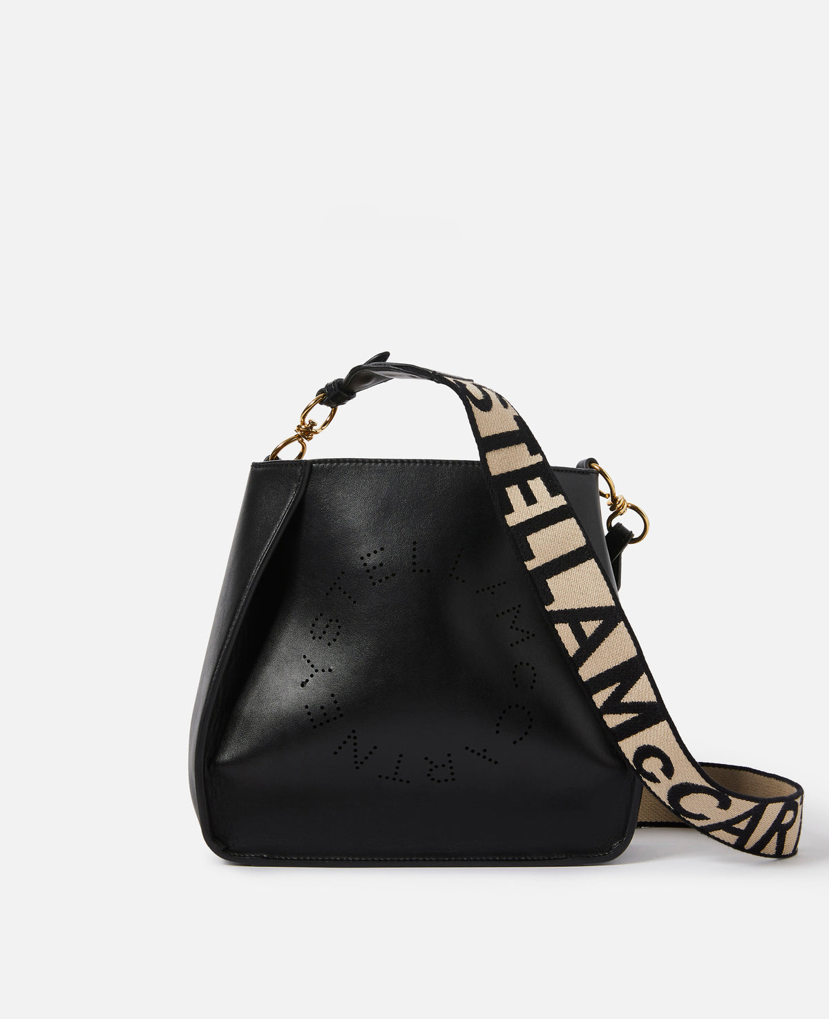 Stella Mccartney - Logo Shoulder Bag, Woman, Black