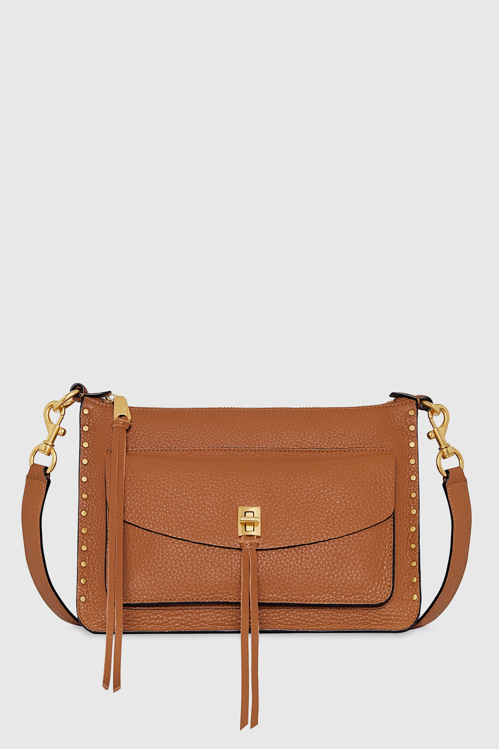 Rebecca Minkoff Darren Signature Shoulder Bag In Brown