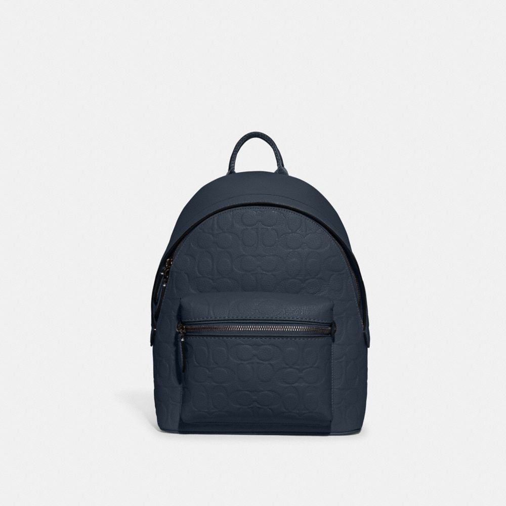 Coach Charter Backpack 24 In Signature Leather