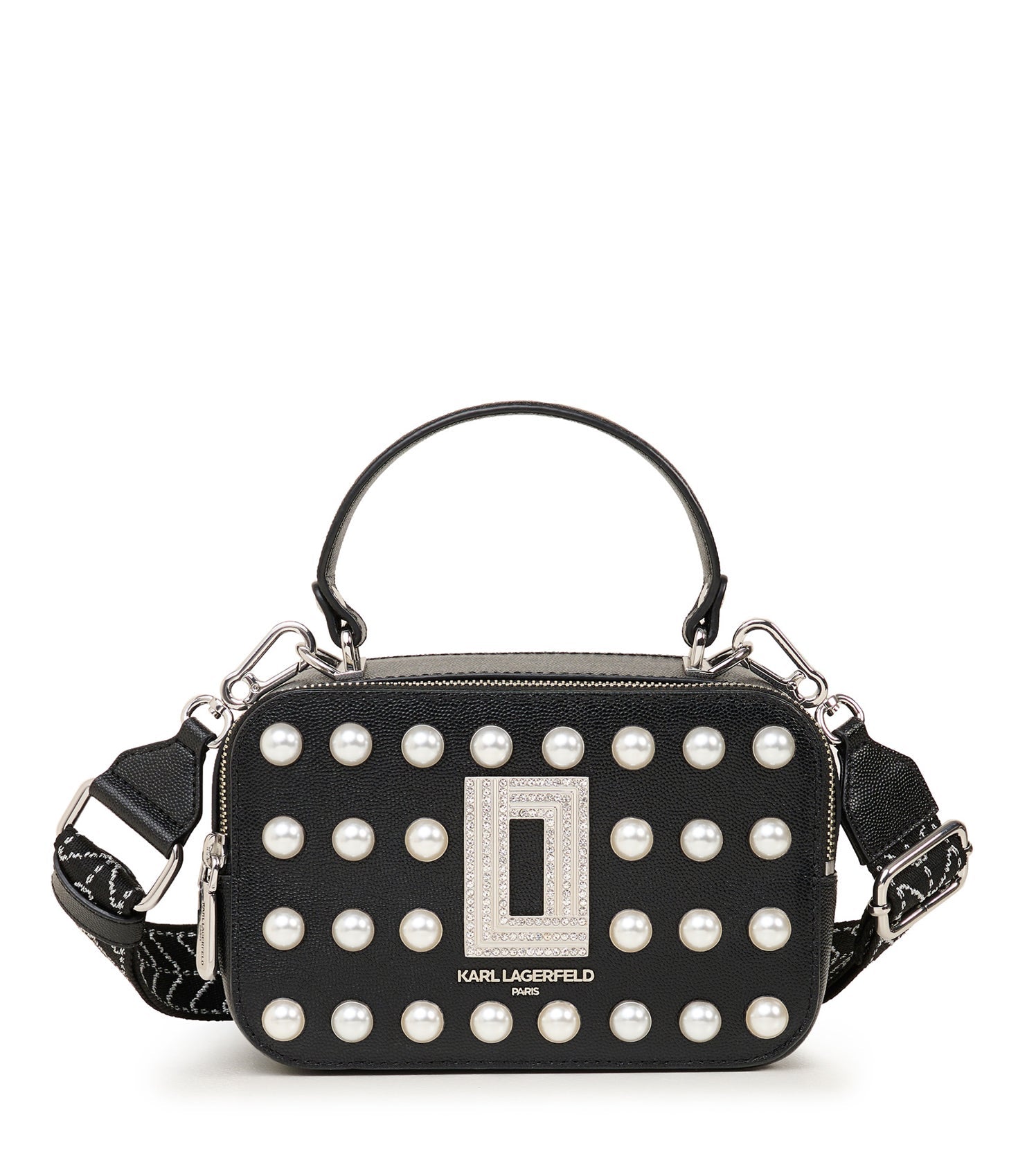 Karl Lagerfeld Paris | Women's Simone Camera Bag | Black/Pearl