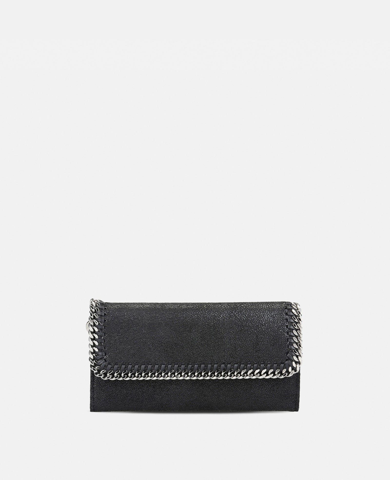 Stella Mccartney - Portefeuille Continental à Rabat Falabella, Femme, Noir